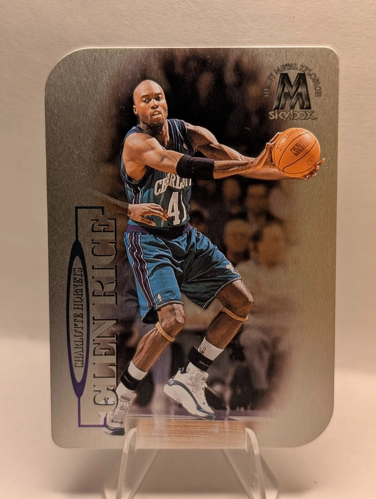 1998-99 Skybox Molten Metal Heavy Metal Xplosion Glen Rice #120 Hornets