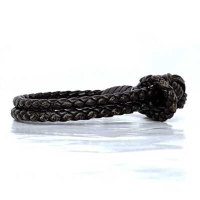Bottega Veneta Bracelet ec-22584 Brown Intrecciato Good Condition