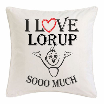I Love Lorup KISSENBEZUG 40X40cm Ich Liebe Lorup Weiss 138883