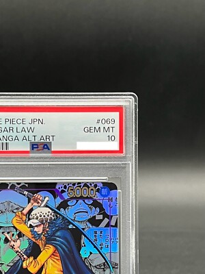 PSA 10 Trafalgar Law OP05-069 Comic Parallel Manga Art One Piece