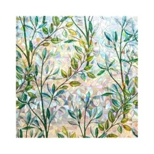 Window Privacy Film 3D Static Cling No Glue Heat Control UV Blocking Frosted