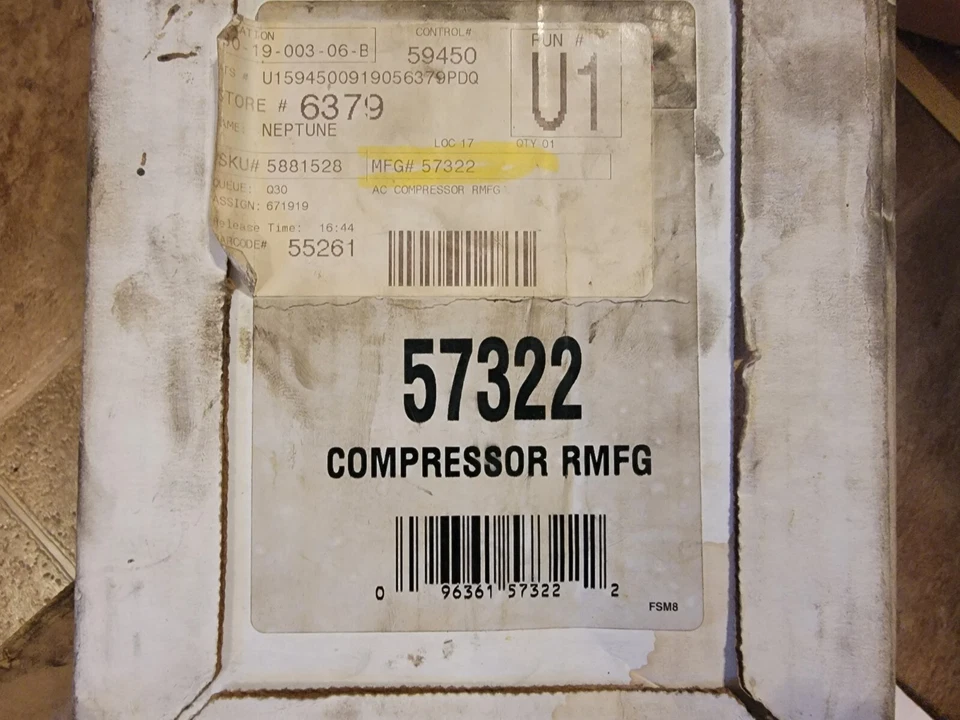 Компрессор кондиционера Mercedes 57322 - Изображение 2 из 4