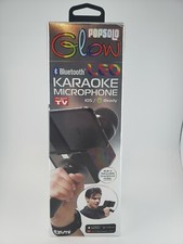 NEW Tzumi PopSolo Glow Karaoke Microphone Bluetooth iOs Android Ready Portable