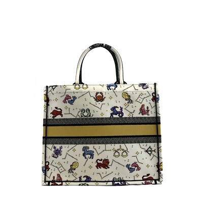 Christian Dior - NEW 2022 Large Pixel Zodiac Embroidered Canvas