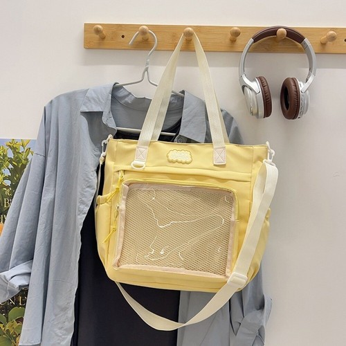 Y2K Harajuku High School Bag Clear Crossbody Bag New Shoulder Pain Bag School - Picture 15 of 16