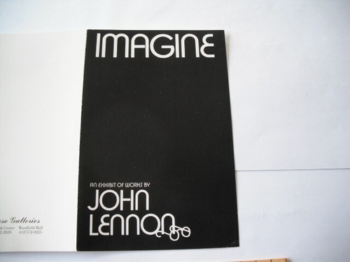 1988 Imagine John Lennon Exposición Invitación Merrill Chase Galerías Yoko Ono - Imagen 4 de 7