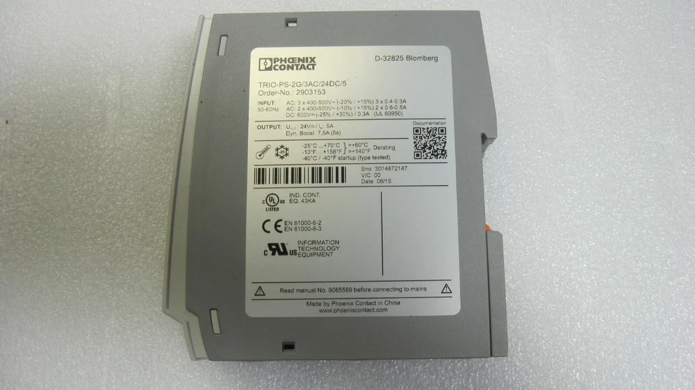 1PC NEW PHOENIX CONTACT POWER SUPPLY TRIO-PS-2G/3AC/24DC/5 2903153