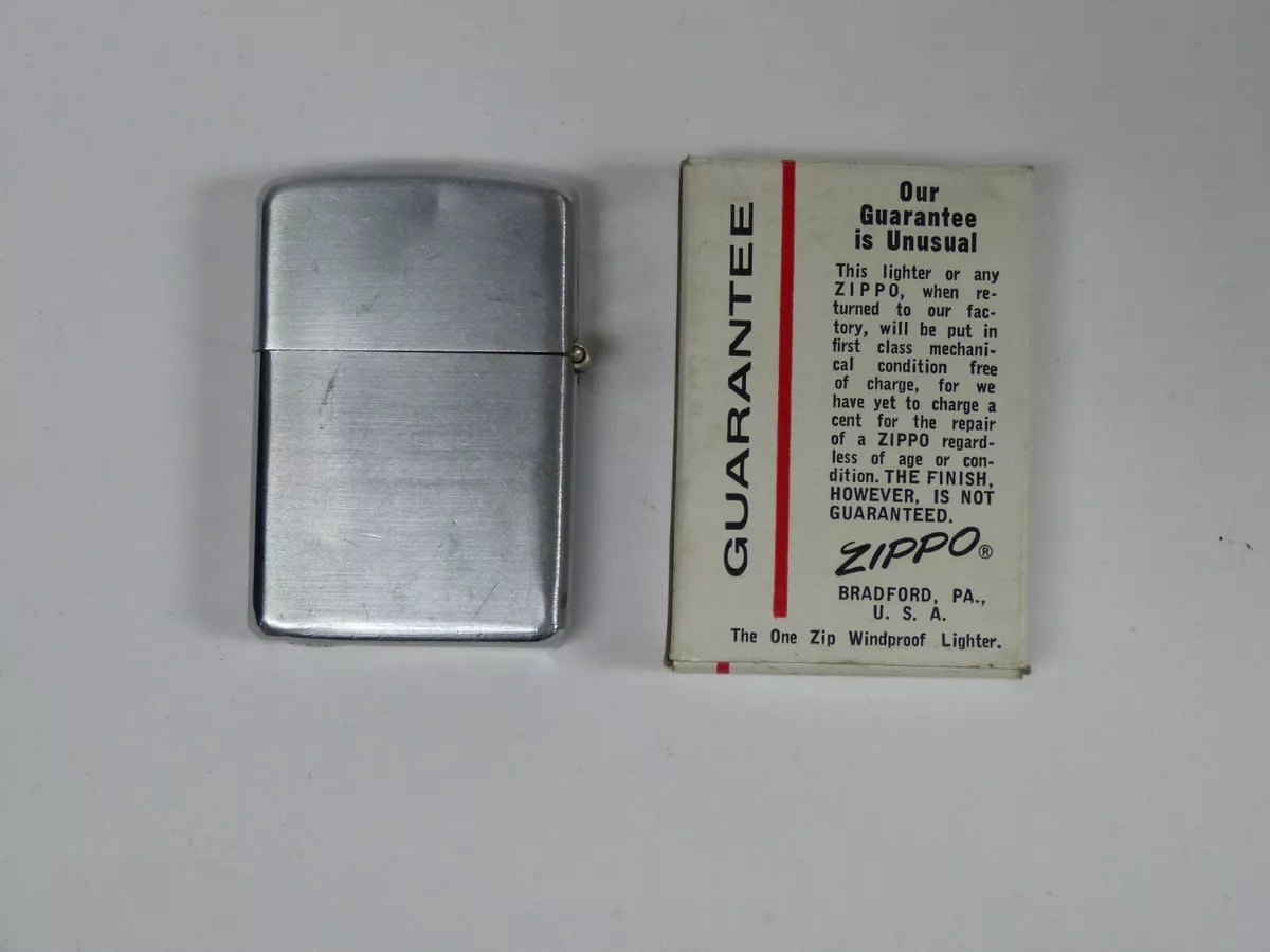 1937-1946 VINTAGE ZIPPO 3 BARREL 16 HOLE CHIMNEY ADVERTISEMENT LIGHTER