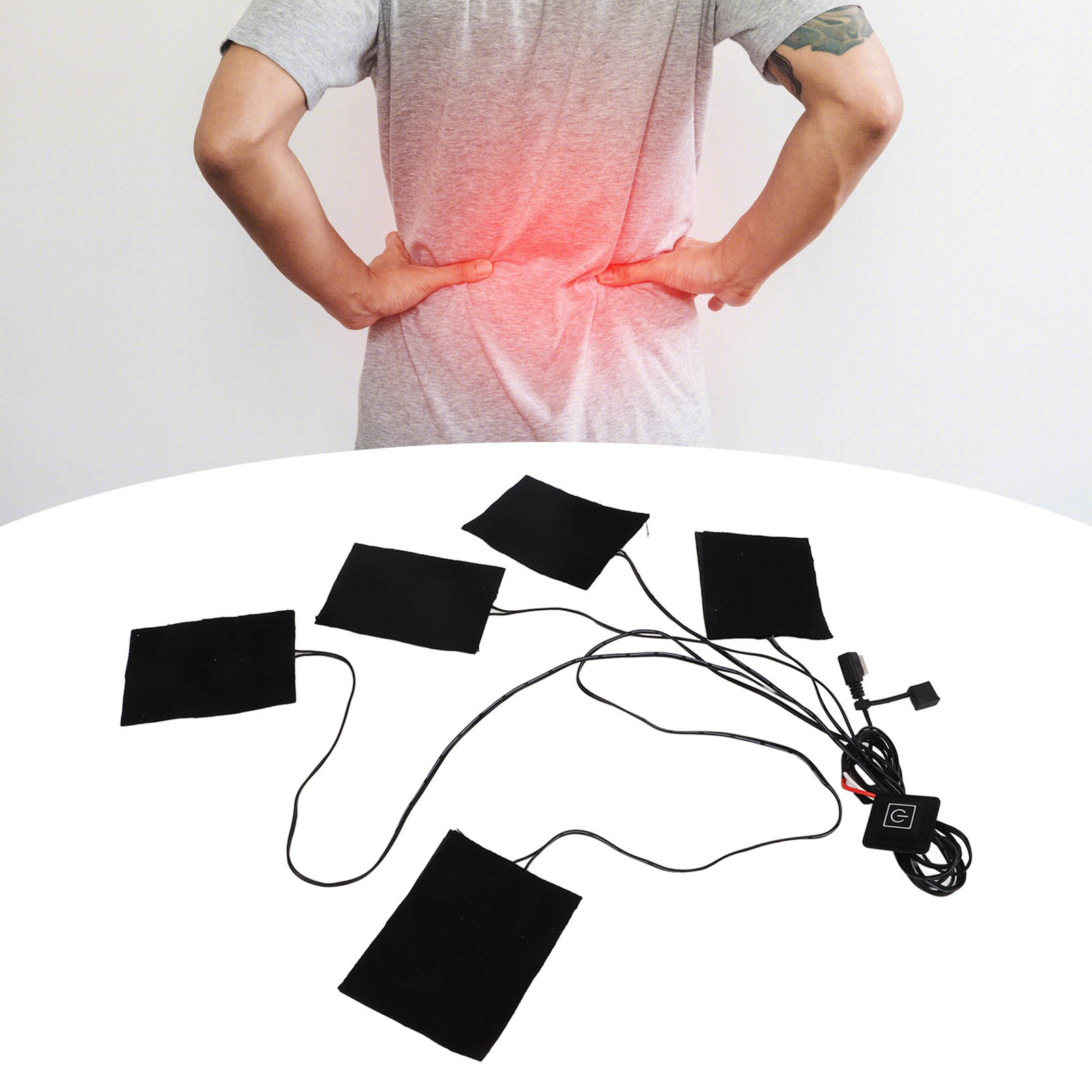 USB Heating Pad Washable Sewable 3 Gears Adjustable 5 In 1 Carbon Fiber