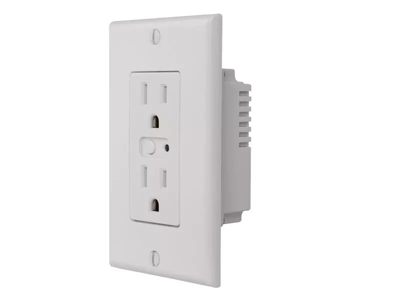 Linear WO15Z, Z-Wave Single Wall Outlet 120 VAC, 15A, One Controlled Outlet