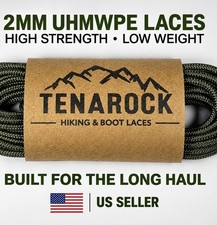 2mm UHMWPE Hiking  Work Boot Laces 72  Pair Ultra Strong Heavy Duty Unbreakable