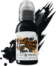 World Famous Blackout Black Tattoo Ink - Ultra-Thin, Long Lasting Black Ink for