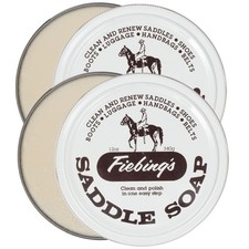 Fiebing's White Saddle Soap for Leather (12oz 2 6 Ounce (Pack of 2),