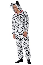 Brand New Dalmatian Fleece Jumpsuit Puppy Dog Adult Costume