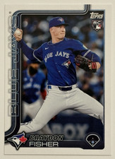 Braydon Fisher 2025 Topps Baseball Update Rookie RC Toronto Blue Jays US89