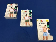 Men's Fruit of the Loom Getaway boxer brief or trunks various sizes &colors 3 pk