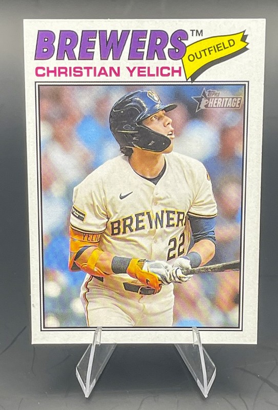 2026 Topps Heritage Christian Yelich #332 - Milwaukee Brewers