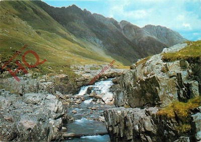 Ansichtskarte, Wasserfall auf der Coe, Glencoe, Argyllshire