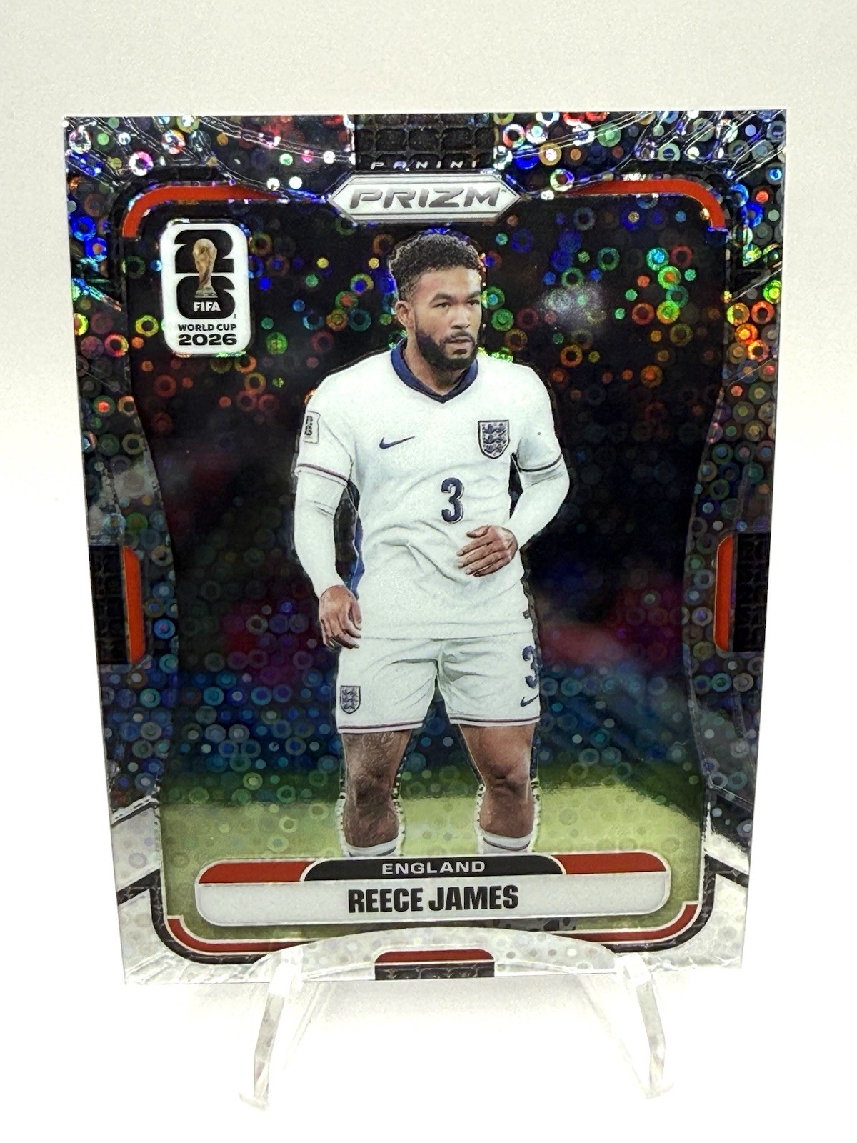 2026 Panini FIFA World Cup SOCCER Disco Prizm Card #103 REECE JAMES ENGLAND