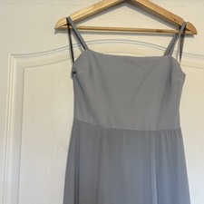 Show Me Your Mumu Steel Blue Bow Back Bridesmaids Dress Size Small