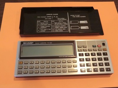 VINTAGE Sharp PC-1350 BASIC Pocket Computer w/8K RAM Card