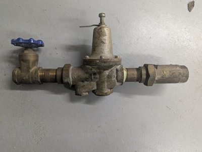 #ad #ad 1 inch check valve with pressure regulator and gate valve $85.00