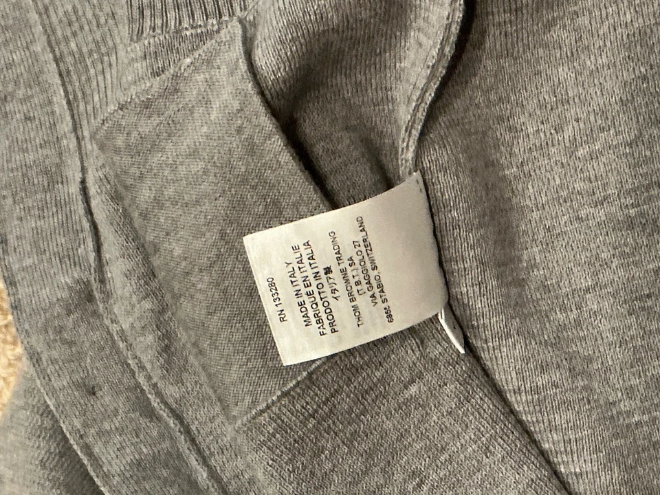 NWOT Thom Browne 4-Bar Wool Cardigan, Womens IT 40 - Image 3 of 4