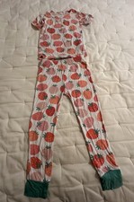 Angel Dear 4T Strawberries Bamboo Viscose Short Sleeve Loungewear Pajamas PJ  s