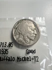 1935 Buffalo Nickel Good Condition Littleton Coin Co. Vintage US 5 Cent Coin
