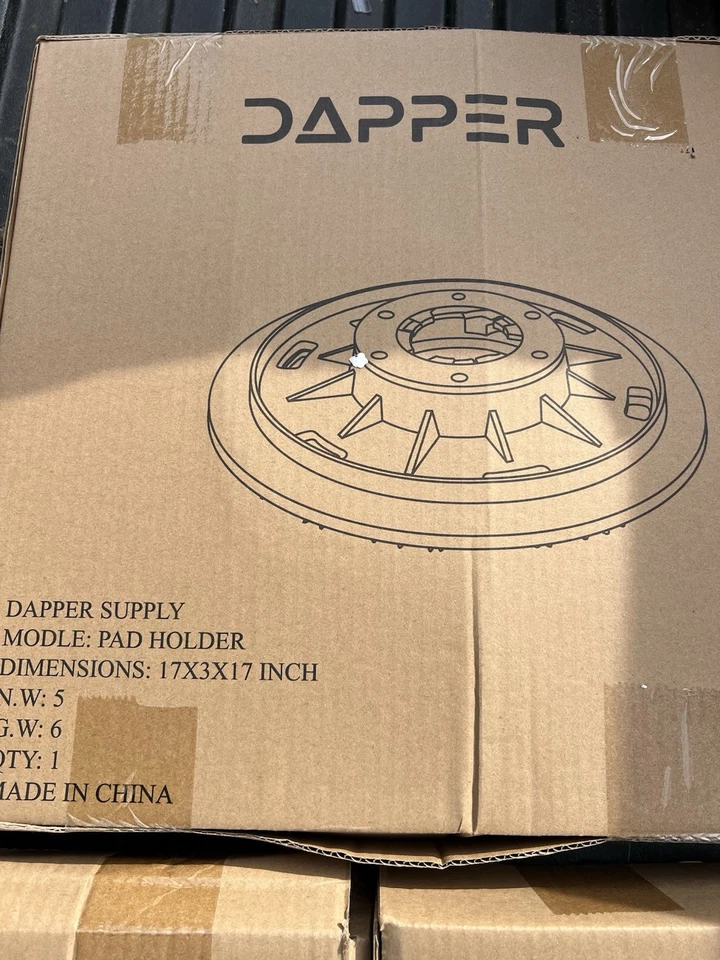 Dapper Buffer Attachments-Pad Holder/ Hard & Soft Brush / FM1300 17” - Image 4 of 4