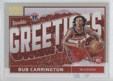 2024-25 Panini NBA Hoops Rookie Greetings Holo Winter Bub Carrington #11 1c35