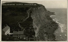 Sussex Hastings, UK Ecclesbourne Cliffs Original Vintage Real Photo RPPC