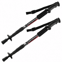 2 Stk. Teleskop Nordic Walking StöCke WanderstöCke Antischock 50-110Cm Aluminium