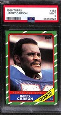 1986 TOPPS #152 HARRY CARSON PSA 9 Mint 95859922 