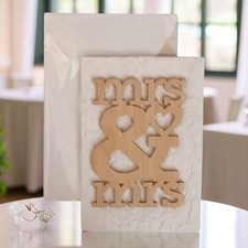 Hallmark Paper Wonder Congratulations "Mr. and Mrs." Wedding Greeting Card