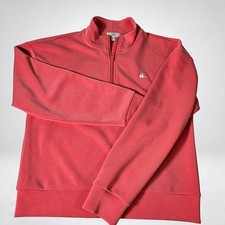 Sun Day Red Quarter Zip Pullover Size M Peach Lightweight Golf Top Tiger Logo