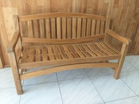 Teak Sitzbank Gartenbank Holzbank Teakbank Massiv Gutshof Nachhaltig 120Cm