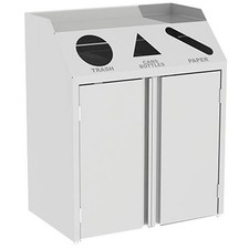 Lakeside 4315 Waste & Recycle Station, 37-1/2"W X 23-1/4"D X 45-1/2"H