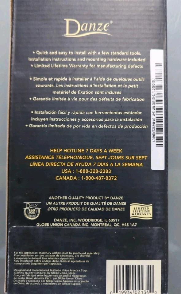 Soporte de papel higiénico Danze D446232 Parma estilo euro, cromo nuevo en stock envío gratuito Foto 3 de 3