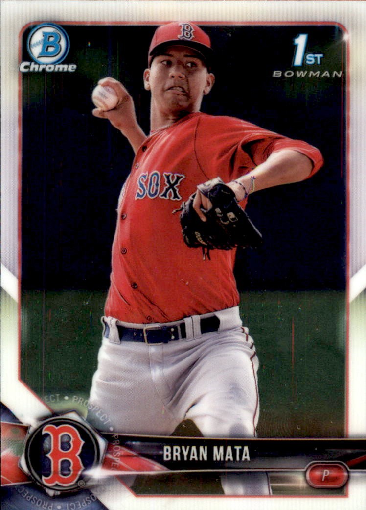 2018 Bowman Chrome Prospects Baseball Card #BCP2 Bryan Mata