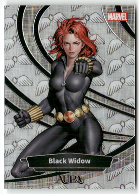 Kakawow Marvel Aura 2025 AM-IA-63 Black Widow Angel Refractor 255/390