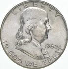 1960 Franklin Half Dollar AU 90% Silver *3464