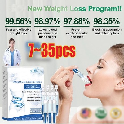 7~35PCS Weight Loss Oral Drops for Intestinal Slimming Boosting Metabolism US