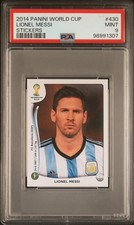 2014 PANINI WORLD CUP STICKERS #430 LIONEL MESSI PSA 9