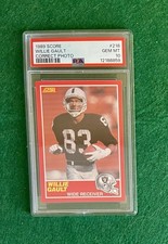 Willie Gault 1989 Score #218. Correct photo. PSA graded GEM MT 10