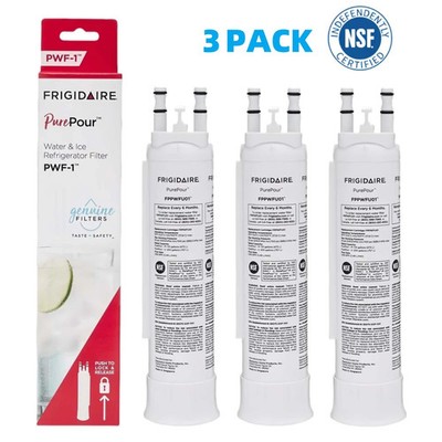 Frigidaire FPPWFU01 PurePour PWF-1 Refrigerator Water Filter-3PACK