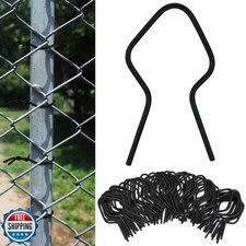 Hicarer 100 Pcs T Post Clips Metal Wire Fence Clips Galvanized Steel Tie Ez T...