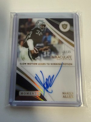 2021 Immaculate Collection Moments Marcus Allen Auto 32/35 JERSEY # MATCH FM