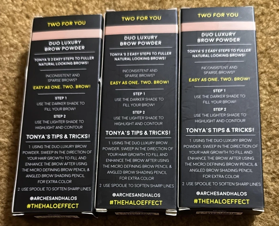 3X Duo Luxury Brow Powder - Warm Brown #1005-030.088 oz Eyebrow - Image 4 of 4