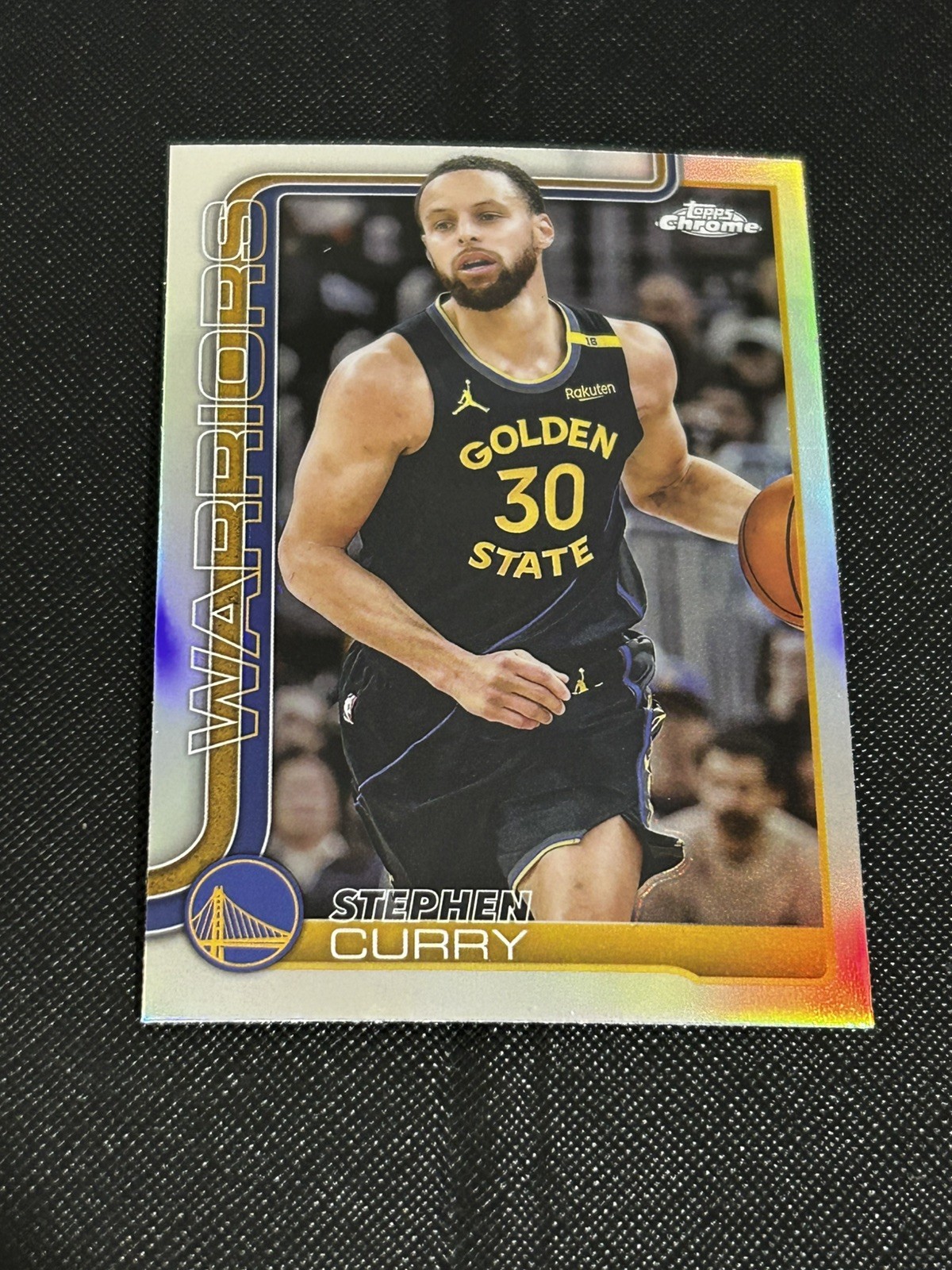 Stephen Curry 2025-26 Topps Chrome #201 Silver Refractor Golden State Warriors